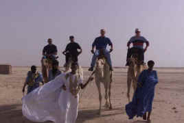 Typical Mauritanian cothing. Some guys went for camel rides!