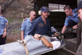 Neil during evacuation portion of op Linked Seas, Porto Santo