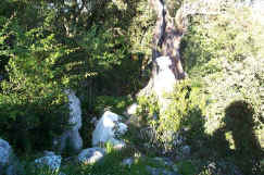 Statue of the Angel of Peace, an appearance in 1916 to the three children, before the Virgin Mary