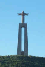 Statue of Jesus overlooking Lisbon, 13 stories high!