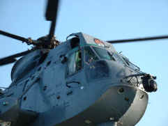 Barry in the hover... if you look close you can see I'm smiling!