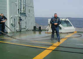 A soaked Sarge
