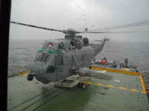 Landing in the rain